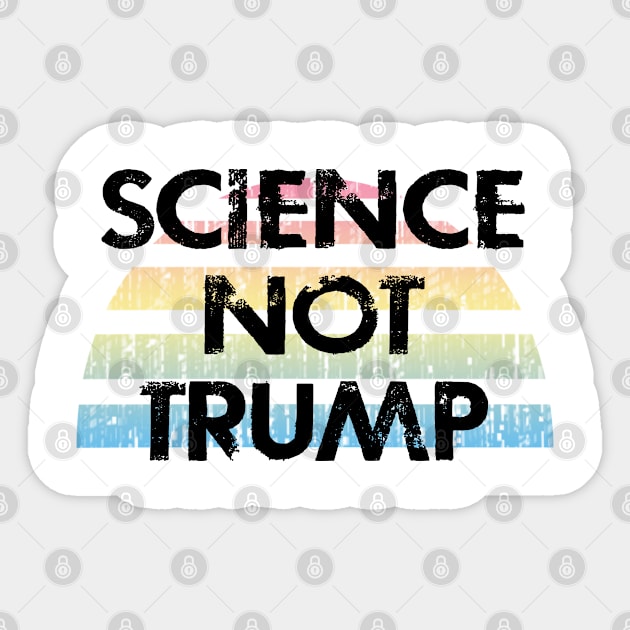 Trust science, not Trump. Wear a face masks. Masks save lives. Masks are the new normal. Keep your mask on. Stop the virus. Cover your cough. Make facts matter again Sticker by IvyArtistic